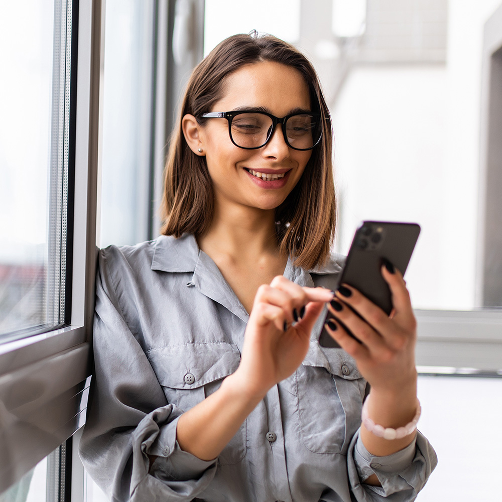 Woman on phone